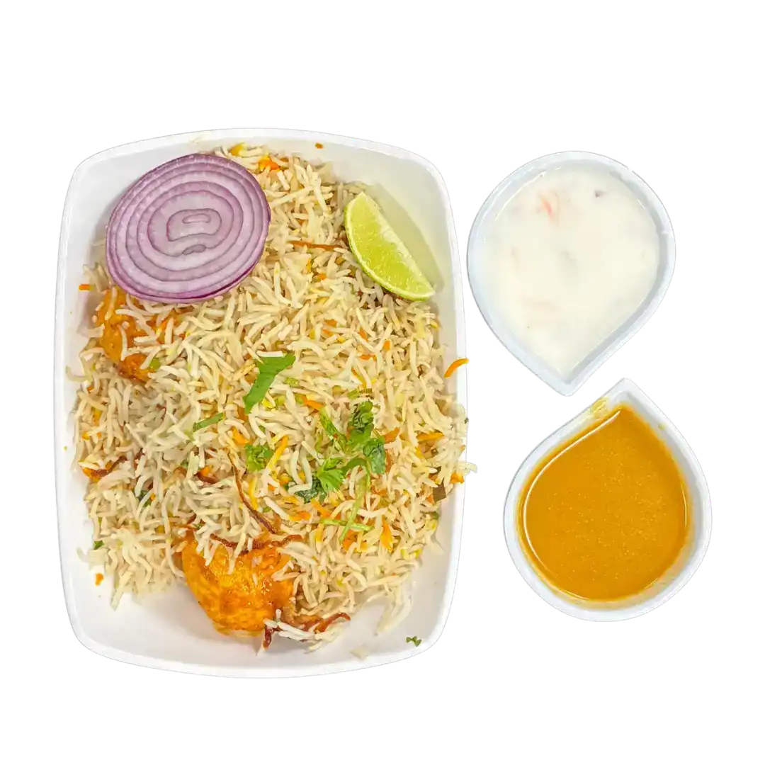 Egg Biryani at Athidi Indian